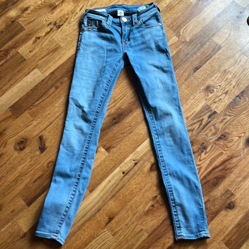 True Religion Jennie Curvy Mid Rise Skinny Jeans